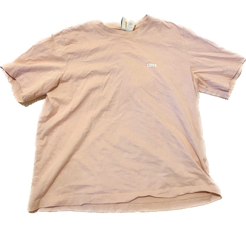 pink love h&m tee